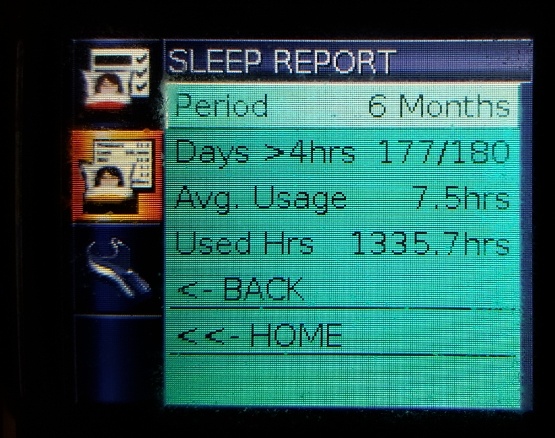 what do the readings on my cpap machine mean