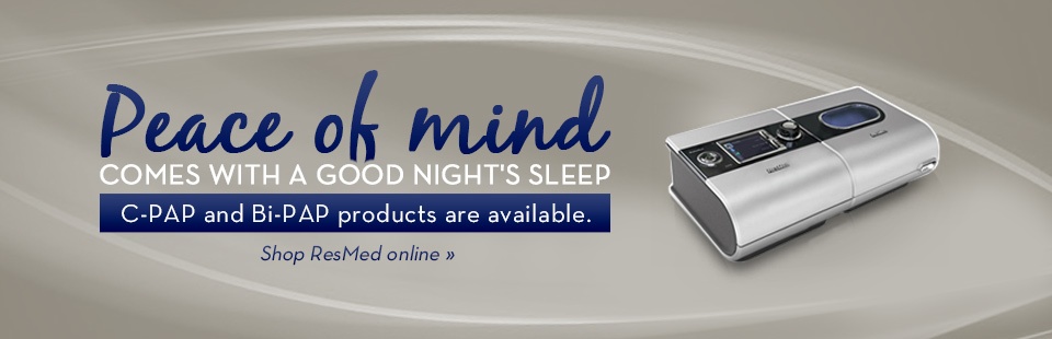 Click here to browse CPAP and BiPAP products from ResMed.
